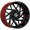 XFX FORGED XFX-306 BLACK/RED MILLED 20X10 6X135/6X5.5 -24 +108 **FORGED** *FLOATING CAPS*